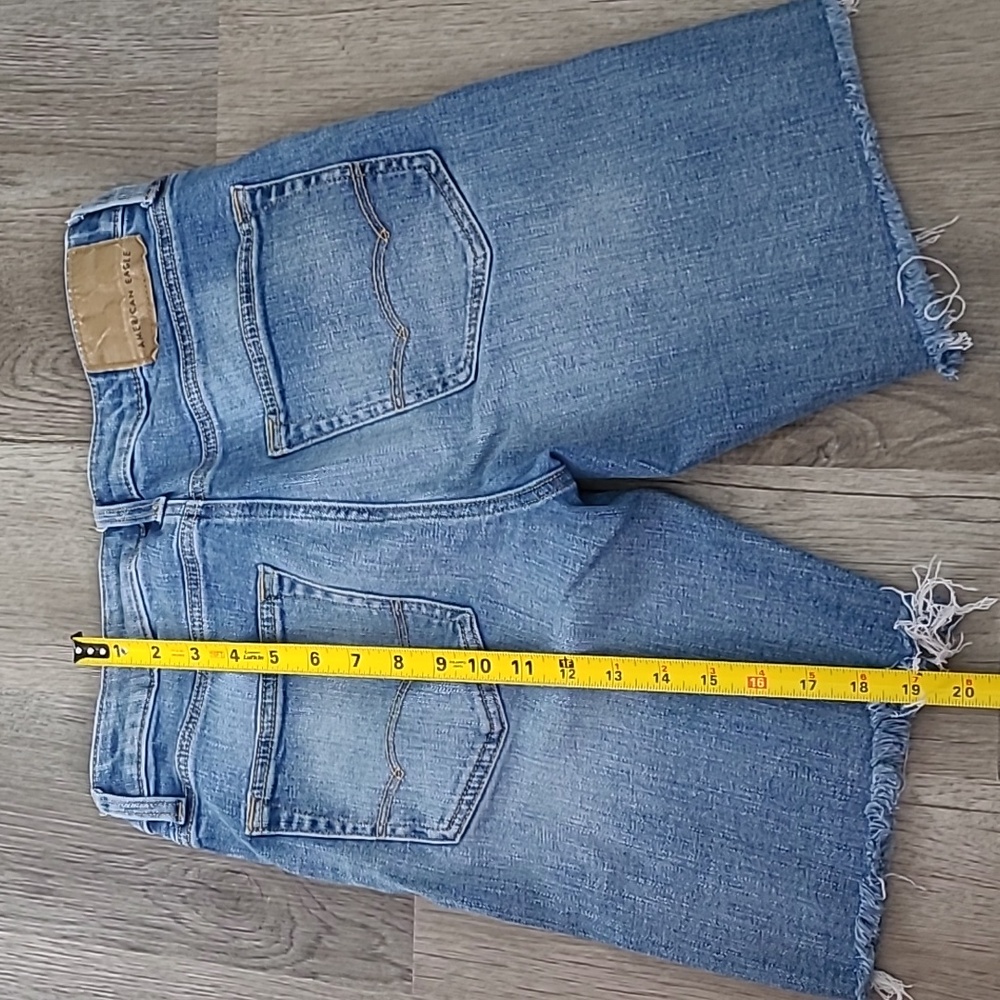 American Eagle Mens Distressed Shorts Denim PATCH size 30 - Picture 6 of 7
